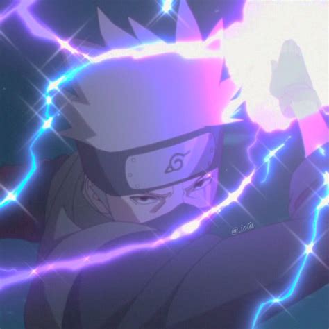 Kakashi Purple Lightning Wallpaper