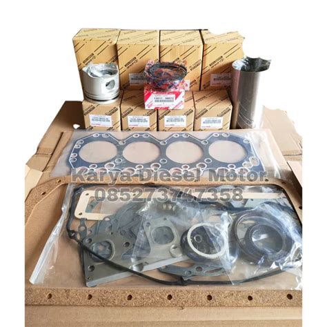 Liner Kit Set Liner Piston Ring Piston Packing Full Set Toyota Dyna 115