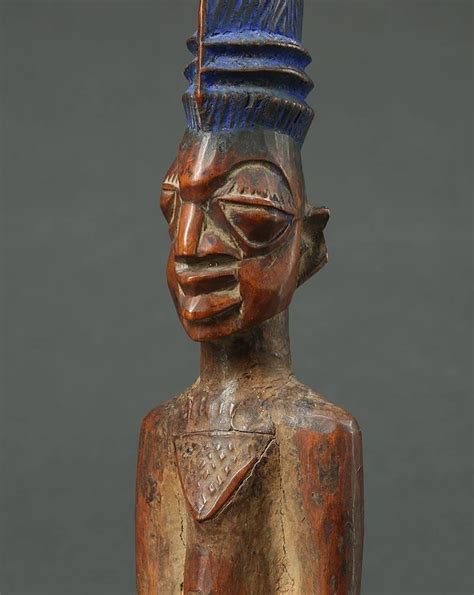 Yoruba Male Twin Figure Ere Ibeji Nigeria African Tribal Art Tall