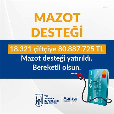 ANKARA BÜYÜKŞEHİRDEN ÇİFTÇİYE BÜYÜK DESTEK 80 MİLYON 887 BİN TL