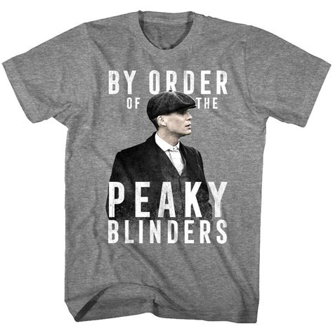 Peaky Blinders By Order Of Tommy Shelby Mens T Shirt Garrison