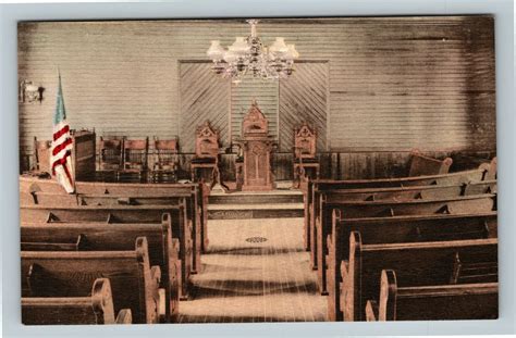 Plymouth VT, Union Church, Interior, Pews, Lectern, Linen Vermont ...