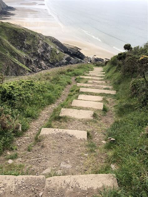 Steep Steps On The Coast Path To Cwm Eirian Evans Cc By Sa 2 0