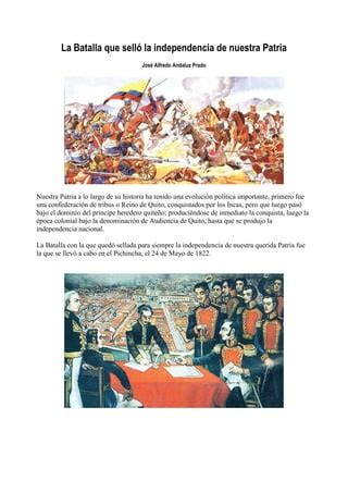 La Batalla Que Sello Independencia PDF