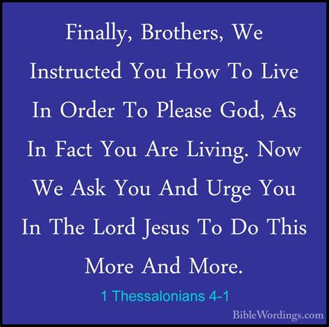 1 Thessalonians 4 - Holy Bible English - BibleWordings.com