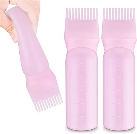 Wllhyf 2 Pack Root Comb Applicator Bottle 6 Ounce Hair Dye