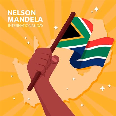 Premium Vector Flat Nelson Mandela International Day Illustration