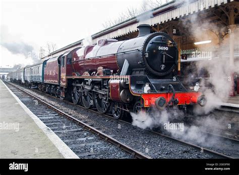 A Steam Train On The East Lancs Railway Stock Photo Alamy