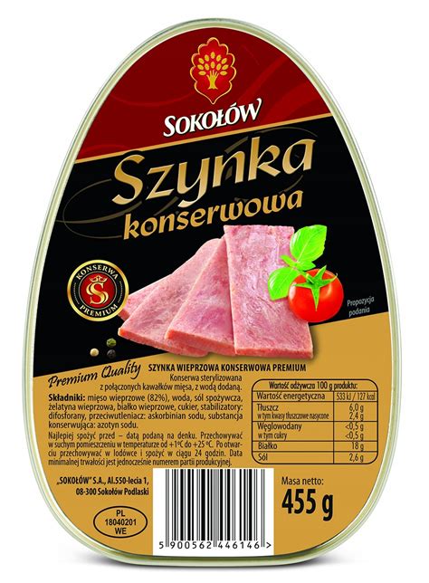 Smaczna Szynka Wieprzowa PREMIUM Puszka Konserwa 12838574127 Allegro Pl