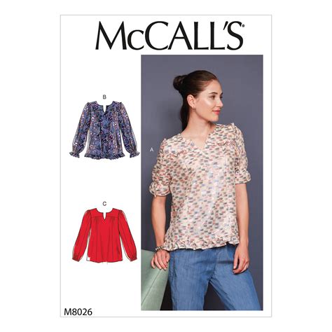 McCall S 8026 Misses Tops