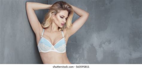 Sensual Blonde Woman Posing Lingerie Stock Photo 568779502 Shutterstock