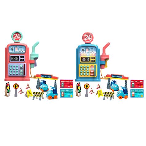 1 Set gas station toyChildren's Simulation Talking... – Grandado