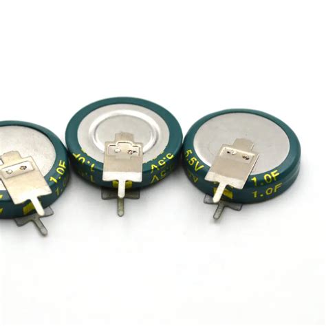 Small Cell Supercapacitor 55v 1f Coin V Type Ultra Capacitor Buy 1