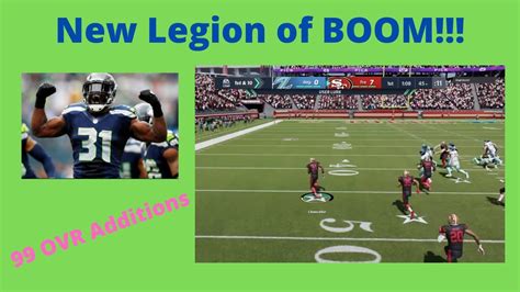 KAM CHANCELLOR NEW LEGION OF BOOM Madden 21 Ultimate Team YouTube