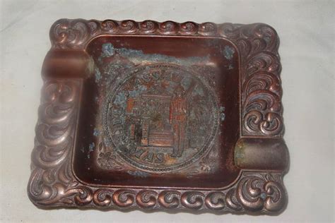 Souvenir Metal Ashtray From Nassau The Bahamas