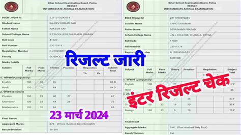 Bihar Board 12th Result Check 2024 Inter Result 2024 Kaise Dekhe