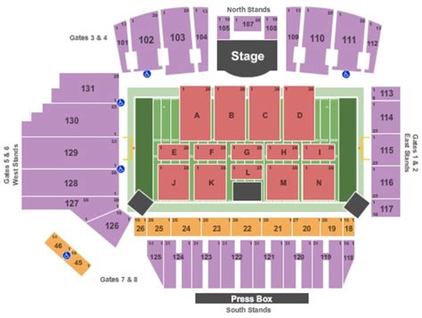 Tom Benson Stadium Seating Map