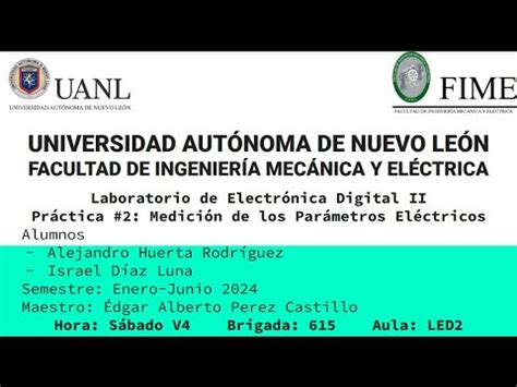 Pr Ctica Laboratorio De Electr Nica Digital Ii Fime Youtube