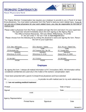 Fillable Online Sample Panel Of Physicians Form Fax Email Print Pdffiller