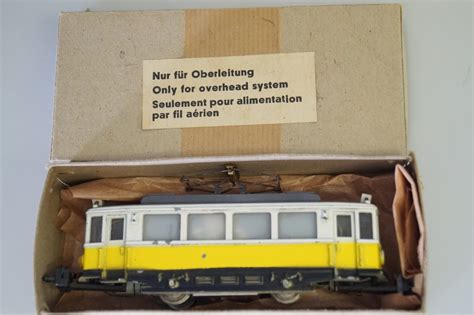 H0 Hamo Strassenbahn Triebwagen Weiss Gelb Gearontologist