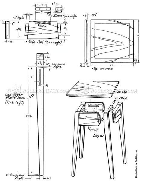 Pedestal Table Plans • Woodarchivist