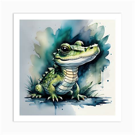 Alligator Art Print By Robthomasdesigns Fy