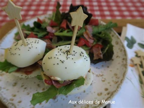 Oeufs durs garnis façon burger Recette par auxdelicesdemanue