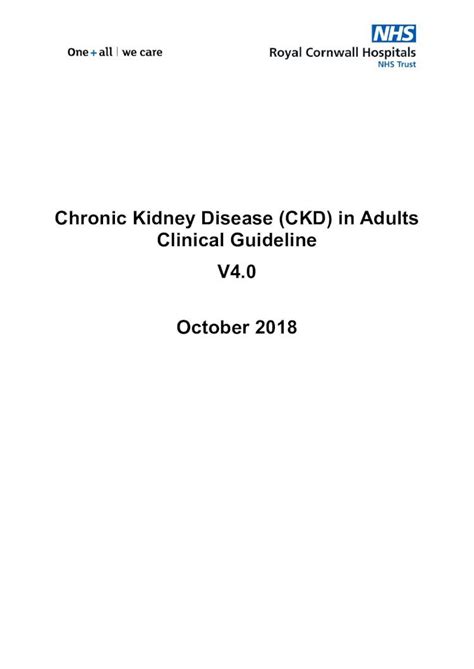 PDF CLINICAL GUIDELINE FOR MANAGEMENT OF CHRONIC KIDNEY DISEASE CKD