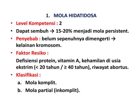 mola hidatidosa  koriokarsinoma endometriosis