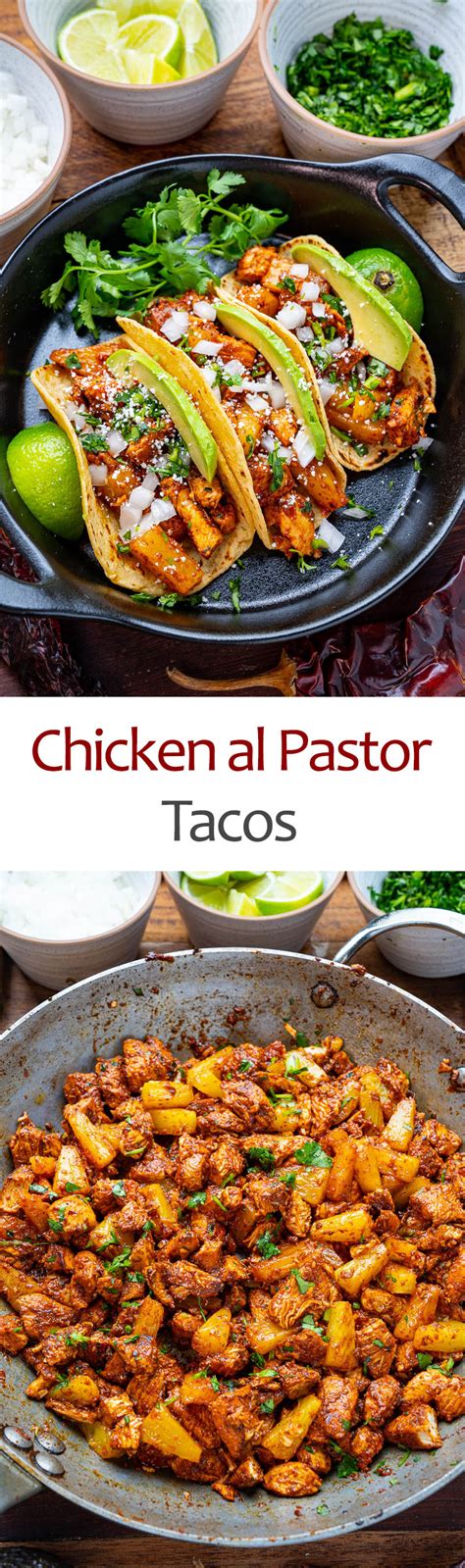 Chicken al Pastor Tacos - Closet Cooking