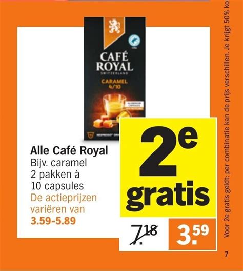 Alle Café Royal Bijv caramel 2 pakken à 10 capsules aanbieding bij