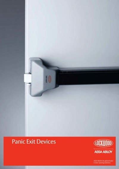 Panic Exit Devices Catalogue Assa Abloy