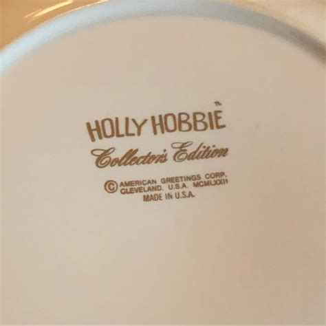 Holly Hobbie Accents Vintage Holly Hobbie Collectors Edition Plate