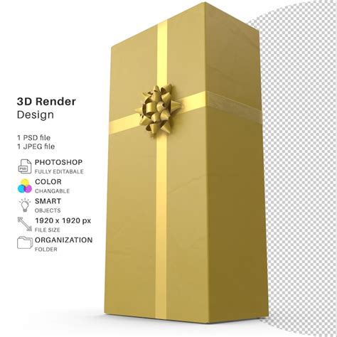 Premium PSD Festive Gift Boxes 3d Modeling Psd File Realistic Festive