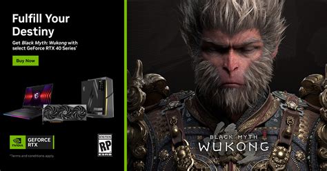 Get Black Myth Wukong With Select Geforce Rtx Series