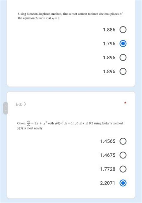 Solved Using Newton Raphson Method Find A Root Correct To