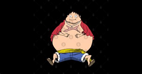 Fat Luffy - Luffy - Sticker | TeePublic