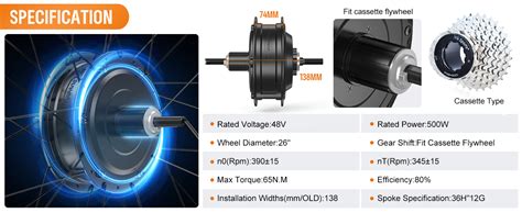 Amazon Bafang Rear Hub Motor Kit V W Inch Ebike Conversion