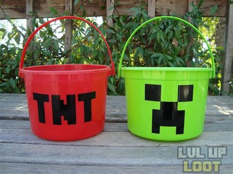 8 Minecraft TNT Buckets Minecraft Party Favor Bucket Minecraft