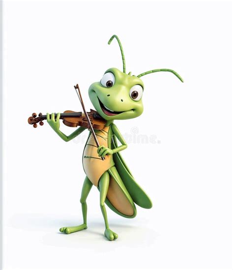 Cartoon Grasshopper Violin Stock Illustrations 81 Cartoon Grasshopper Violin Stock