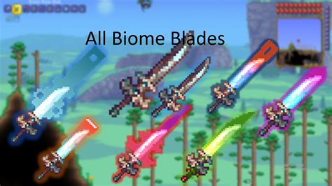 All Biome Blades Terraria Calamity Mod Youtube