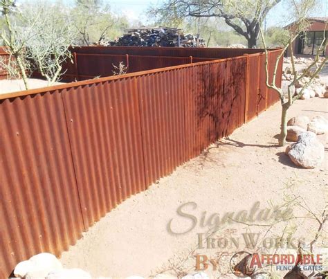 Corrugated Steel Fence And Gates · Affordable Fence And Gates