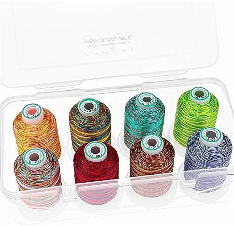 New Brothread Colors Variegated Polyester Machine Embroidery Thread