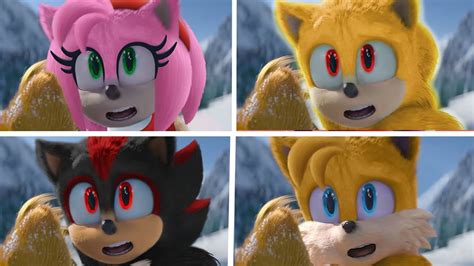 SONIC Movie 2 OLD Design VS NEW Design SUPER SONIC VS AMY TAILS SHADOW