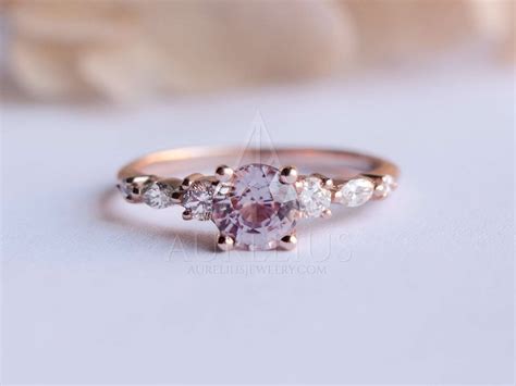 Pink Sapphire Engagement Rings