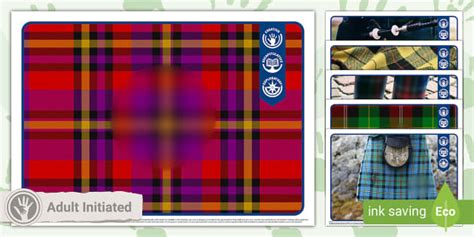 Tartan Modelling Dough Photo Mats L Enseignant A Fait