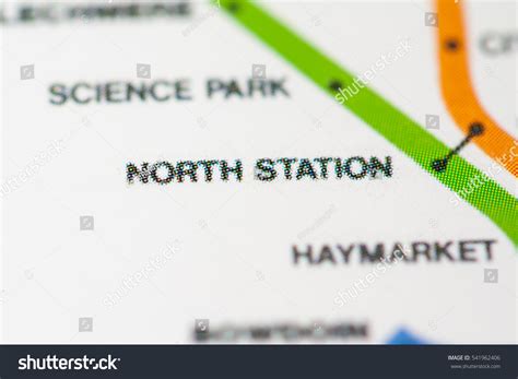 North Station Station Boston Metro Map Stock Photo 541962406 | Shutterstock