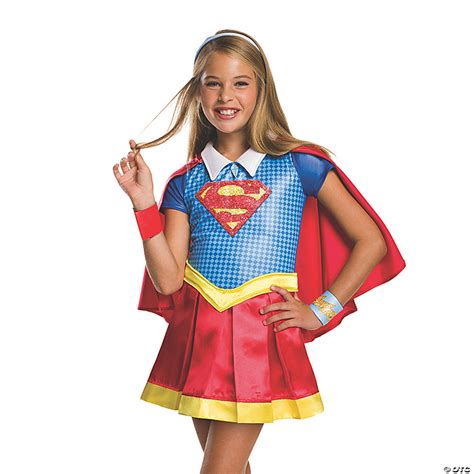 Girl's Deluxe DC™ Superhero Girls Supergirl Costume | Oriental Trading