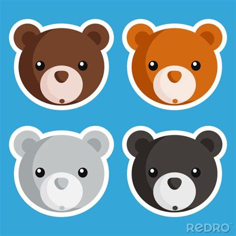 Siehe Sticker In Der Kategorie B Ren Set Of Cute Baby Bear Icons