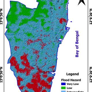 Map showing final flood susceptibility zones, Chennai, India | Download ...